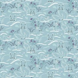 Cassandra Connolly Arctic Adventure Fabric | Haring Around Arctic Pearl