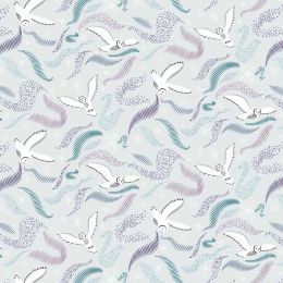 Cassandra Connolly Arctic Adventure Fabric | Arctic Aura Light Sea Mist Pearl