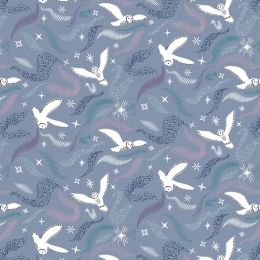 Cassandra Connolly Arctic Adventure Fabric | Arctic Aura Cool Purple Grey Pearl