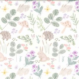 PU Printed Waterproof Raincoat Fabric | Bunny