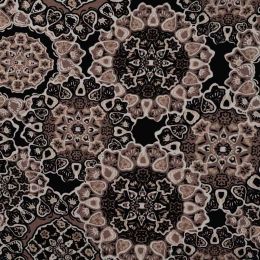 Chally Fabric | Geometric Earthen tones