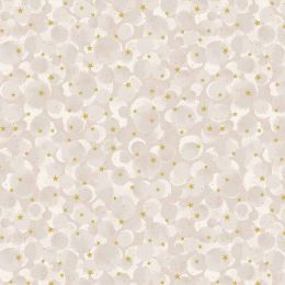 Celestial Lewis & Irene Fabric | Bumbleberries Cream Gold Metallic