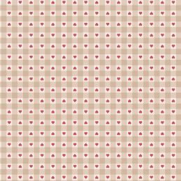 Grandma's Quilt Lewis & Irene Fabric | Heart Gingham Natural
