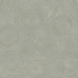 Extra Wide Fabric | Circles Light Grey