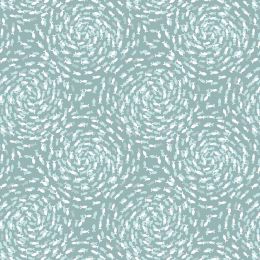 Ocean Pearls Lewis & Irene Fabric | Fish Swirls Sea Froth Pearl