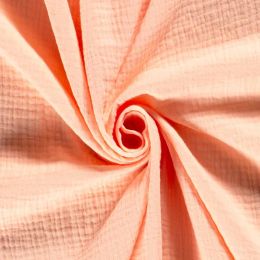 Double Gauze Fabric | Plain Salmon