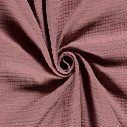 Double Gauze Fabric | Plain Mauve