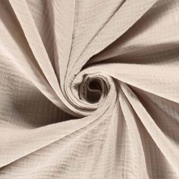 Double Gauze Fabric | Plain Light Grey