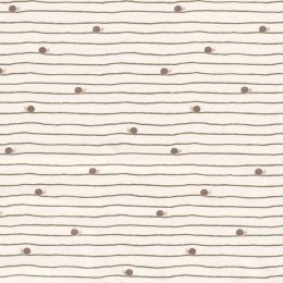 Cotton Rich Jersey Fabric | Snails Off White
