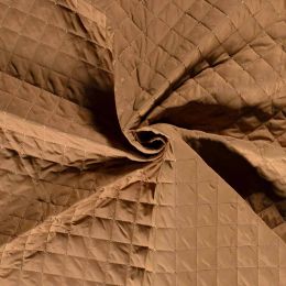 Quilted Coating Fabric | Crosshatch Beige