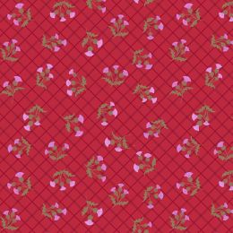 Small Things Celtic Inspired Lewis & Irene Fabric | Thistle Red Check