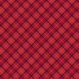 Small Things Celtic Inspired Lewis & Irene Fabric | Check Red