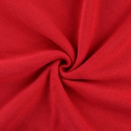 Terry Backed Fleece Fabric | Red