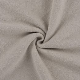 Terry Backed Fleece Fabric | Sand