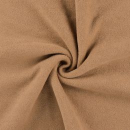 Terry Backed Fleece Fabric | Caramel