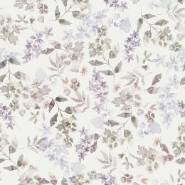 Organic Jersey Fabric | Waterflowers Lavender
