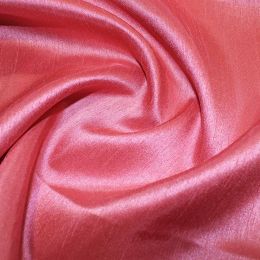 Shantung Satin Fabric | Coral