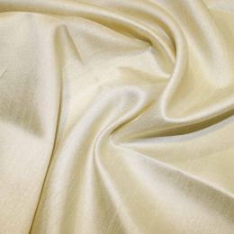 Shantung Satin Fabric | Cream