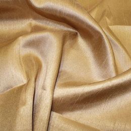 Shantung Satin Fabric | Antique Gold