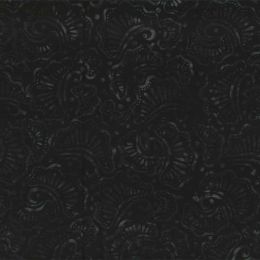 Prismatic Colour Splash Batik Fabric | Wavy Fans Black