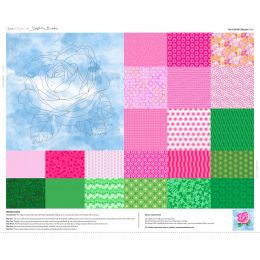 Delphine Brooks Flower Collection Lewis & Irene Fabric | Rose - Natural