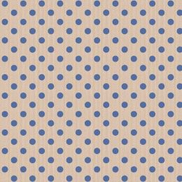 Creating Memories Woven Tilda Fabric | Polkadot Blue