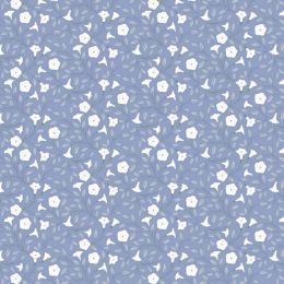 Cassandra Connolly Evenfall Fabric | Moonflower Dark Periwinkle