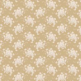 Sunday Brunch Fabric | White Flower Sand