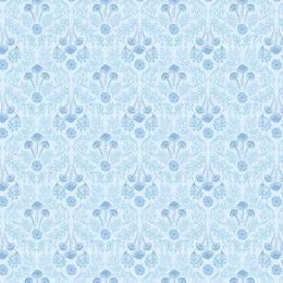 Forget Me Not Lane Lewis & Irene Fabric | Woodland Mushrooms Pale Blue