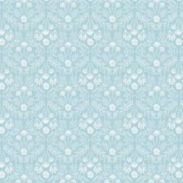 Forget Me Not Lane Lewis & Irene Fabric | Woodland Mushrooms Duck Egg