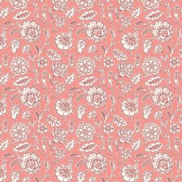 Indian Summer Fabric by Stuart Hillard | Floral Pink