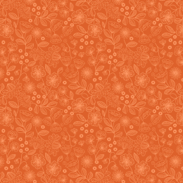 Creative Landscapes Lewis & Irene Fabric | Two Tone Floral Orange