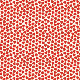 Tomtens Folklore Christmas Lewis & Irene | Ditsy Red Hearts White