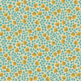 Tilda Wallflower Fabric | Bellflower Teal