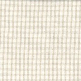 Linen Viscose Jacquard Weave Fabric | Fine Gingham