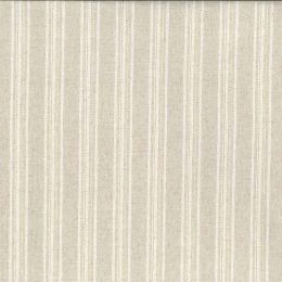 Linen Viscose Jacquard Weave Fabric | Natural Stripe