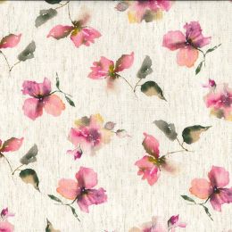 Linen & Viscose Digital Print Fabric