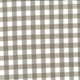 Berkshire Yarn Dyed Cotton Gingham Fabric, 17mm | Sand