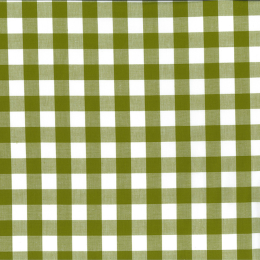 Berkshire Yarn Dyed Cotton Gingham Fabric, 17mm | Green