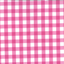 Berkshire Yarn Dyed Cotton Gingham Fabric, 17mm | Fuchsia