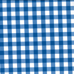 Berkshire Yarn Dyed Cotton Gingham Fabric, 17mm | Royal