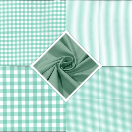 Berkshire Yarn Dyed Cotton Fabric | Fat Quarter Bundle Mint