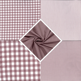 Berkshire Yarn Dyed Cotton Fabric | Fat Quarter Bundle Mauve