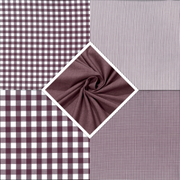 Berkshire Yarn Dyed Cotton Fabric | Fat Quarter Bundle Plum
