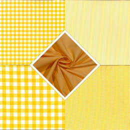 Berkshire Yarn Dyed Cotton Fabric | Fat Quarter Bundle Yellow