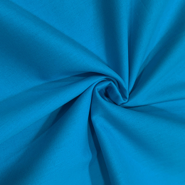 Luxury Organic Cotton Voile Fabric | Turquoise