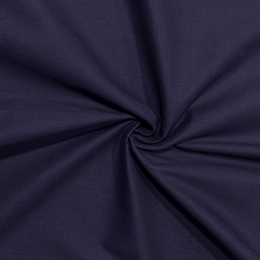 Luxury Organic Cotton Voile Fabric | Navy