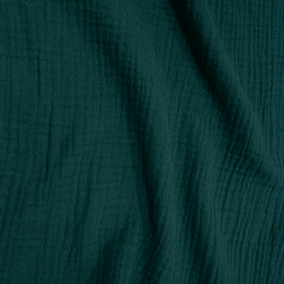 Organic Double Gauze Fabric | Rich Petrel