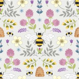 Queen Bee Fabric | Queen Floral