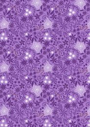 Witchy Woods Lewis & Irene Fabric | Floral Cobwebs Light Purple